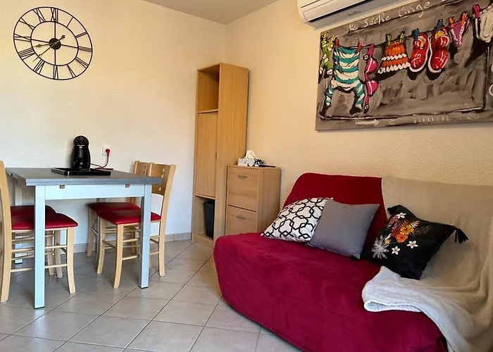 Apartamento Joli T2 Climatisé Avec Cour Privée Et Parking, à 500m Et Port - Cyprien - Fr-1-793-2